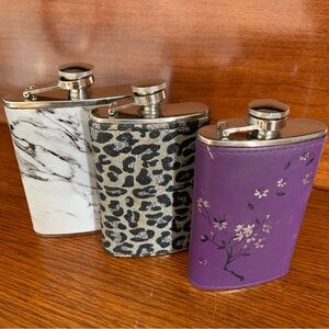 Leopard Print Stainless Steel Flask 5 oz